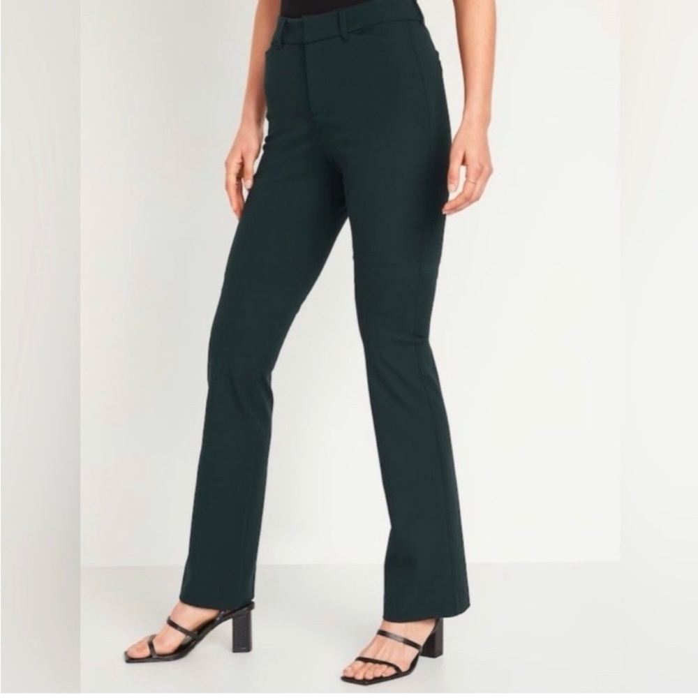 Old Navy Green Pixie Flare Pants